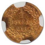 1874/3 Indian Round 50 Cent Gold MS-65 NGC (BG-1052)