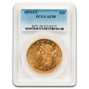 1874-CC $20 Liberty Gold Double Eagle AU-58 PCGS
