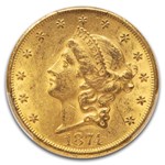 1874-CC $20 Liberty Gold Double Eagle MS-60 PCGS