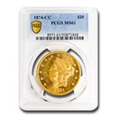 1874-CC $20 Liberty Gold Double Eagle MS-61 PCGS