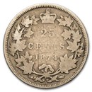 1874-H Canada 25 Cents Good