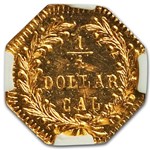 1874 Indian Octagonal 25¢ Gold MS-65 NGC (PL, BG-795)