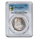 1874 Liberty Seated Half Dollar MS-65 PCGS (Arrows)
