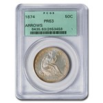 1874 Liberty Seated Half Dollar PR-63 PCGS (Arrows)