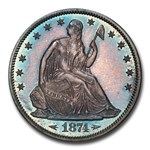 1874 Liberty Seated Half Dollar PR-66 PCGS (Arrows)