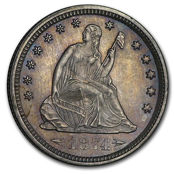 1874 Liberty Seated Quarter BU 1874 Liberty Seated Quarter BU