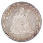 1874 Liberty Seated Quarter PF-67 NGC (Arrows)