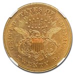 1874-S $20 Liberty Gold Double Eagle AU-58 NGC