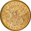 1874-S $20 Liberty Gold Double Eagle MS-60 NGC