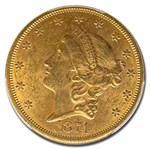 1874-S $20 Liberty Gold Double Eagle MS-61 PCGS