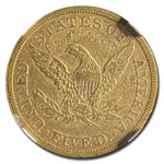1874-S $5 Liberty Gold Half Eagle AU-55 NGC