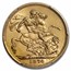 1874-S Australia Gold Sovereign Young Victoria MS-61 PCGS