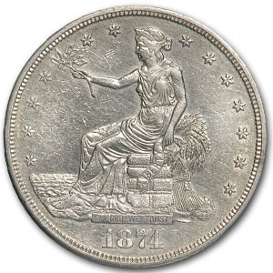 1874-S Trade Dollar AU 1874-S Trade Dollar AU