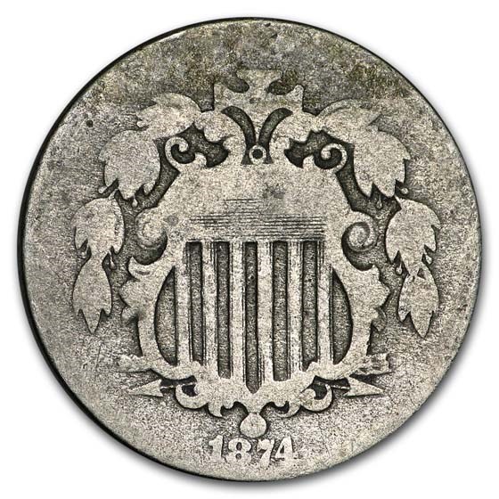 1874 Shield Nickel AG 1874 Shield Nickel AG