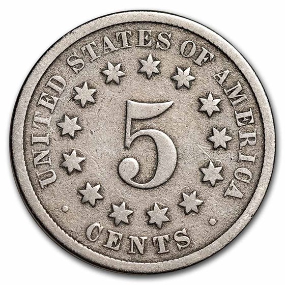 1874 Shield Nickel Good 1874 Shield Nickel Good