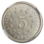1874 Shield Nickel MS-66 NGC