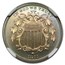 1874 Shield Nickel PF-67 NGC