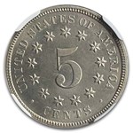 1874 Shield Nickel PF-67+ NGC