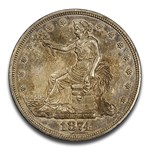 1874 Trade Dollar AU-58 PCGS