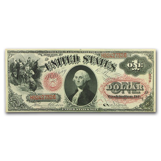 1875 $1.00 Legal Tender George Washington CU 1875 $1.00 Legal Tender George Washington CU