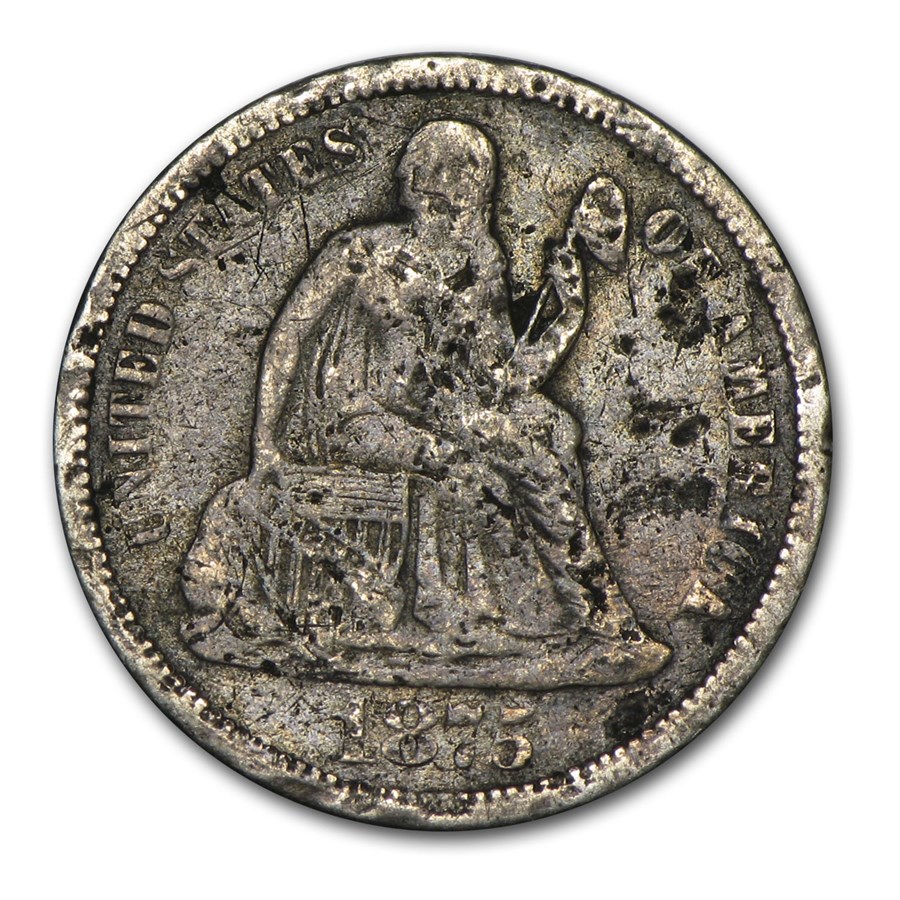 1875-1877-CC Liberty Seated Dime Culls