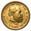 1875-1889 Netherlands Gold 10 Gulden Willem III AU
