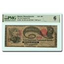 1875 $2.00 "Lazy Deuce" Boston, MA G-06 PMG (Fr#391) CH#603