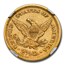 1875 $2.50 Liberty Gold Quarter Eagle AU-55 NGC