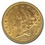 1875 $20 Liberty Gold Double Eagle MS-60 NGC