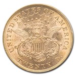 1875 $20 Liberty Gold Double Eagle MS-61 PCGS