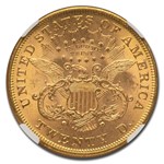 1875 $20 Liberty Gold Double Eagle MS-62 NGC