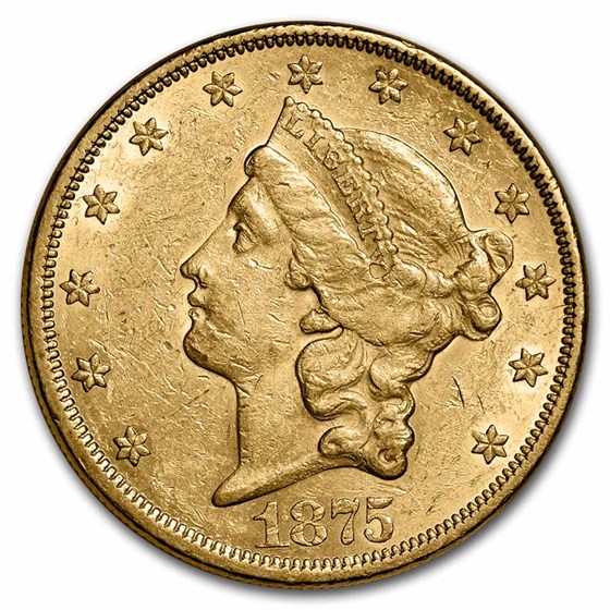 1875 $20 Liberty Gold Double Eagle XF 1875 $20 Liberty Gold Double Eagle XF