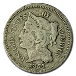 1875 3 Cent Nickel VG