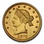 1875 $5 Pattern Half Eagle PR-65 PCGS CAC (J-1439 GILT, Bass Jr.)