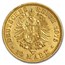 1875-A German Empire Prussia Gold Wilhelm I 10 Marks BU