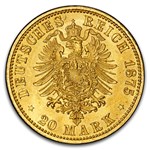 1875-A Germany Gold 20 Mark Friedrich I MS-66 PCGS (Anh-Des)