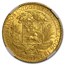 1875 A Venezuela Gold 5 Venezolanos Simon Bolivar AU Details NGC