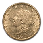 1875-CC $20 Liberty Gold Double Eagle AU-55 PCGS