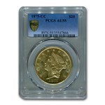 1875-CC $20 Liberty Gold Double Eagle AU-55 PCGS