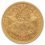 1875-CC $20 Liberty Gold Double Eagle AU-58 NGC