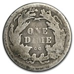 1875-CC Liberty Seated Dime Above Bow Good