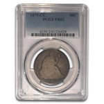 1875-CC Liberty Seated Half Dollar Fair-2 PCGS