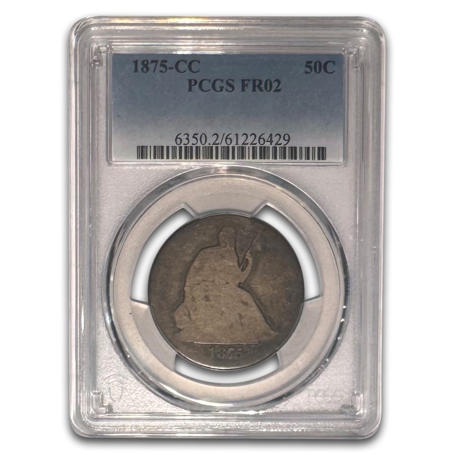1875-CC Liberty Seated Half Dollar Fair-2 PCGS