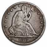 1875-CC Liberty Seated Half Dollar VF