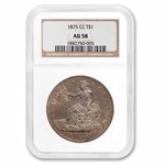 1875-CC Trade Dollar AU-58 NGC