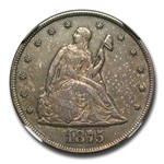 1875-CC Twenty Cent Piece AU-58 NGC