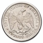 1875-CC Twenty Cent Piece AU Details (Cleaned)
