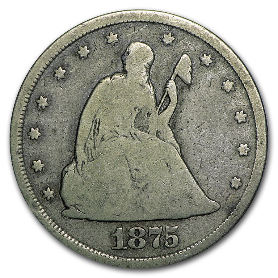 1875-CC Twenty Cent Piece Good