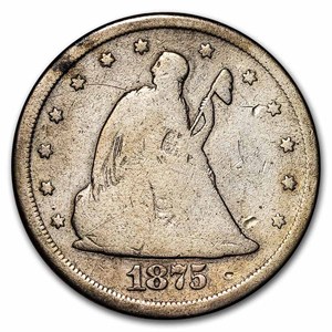Buy 1875-CC Twenty Cent Piece VG Details | APMEX