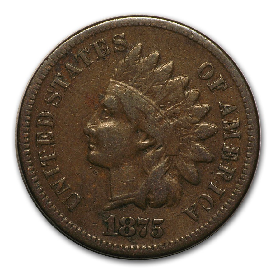 1875 Indian Head Cent Fine